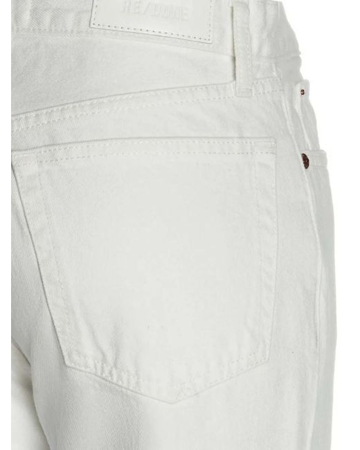 Re/done White Stove Pipe Jeans