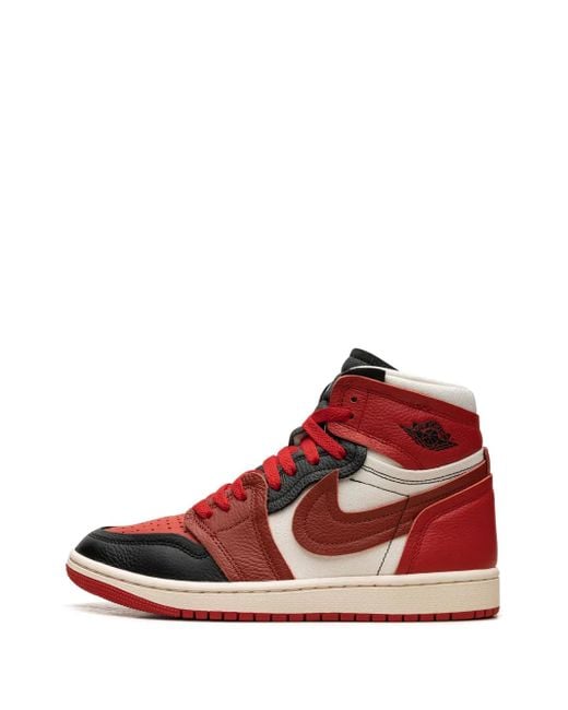 Nike Red 1 High-Top Sneakers