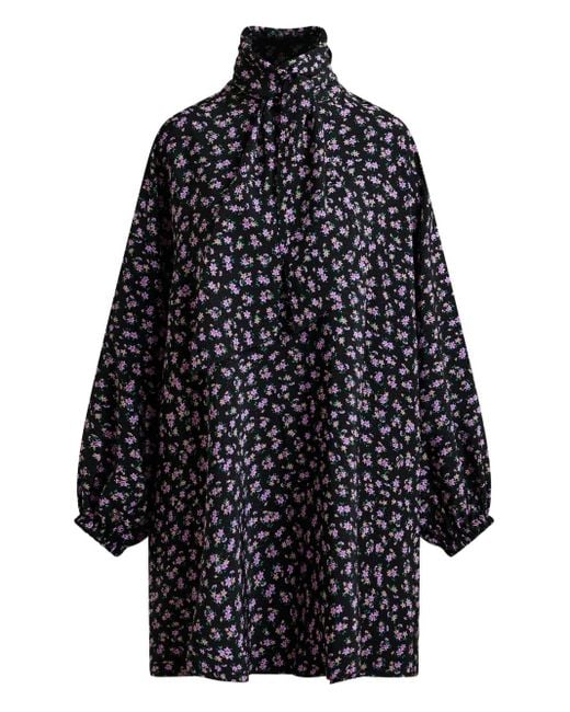 Vestido midi con estampado floral Essentiel Antwerp de color Blue
