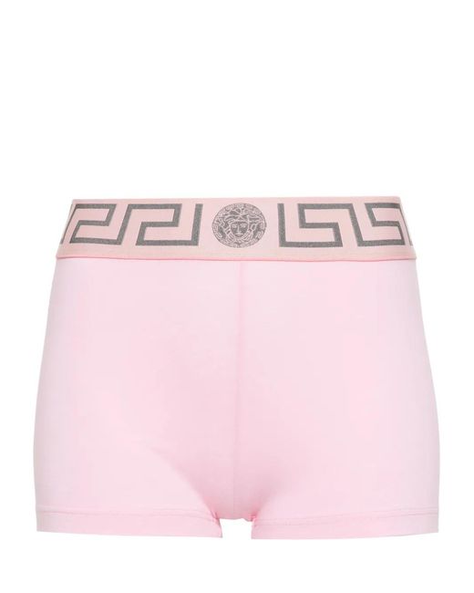 Versace Pink Greca Border Jersey Boxer Briefs