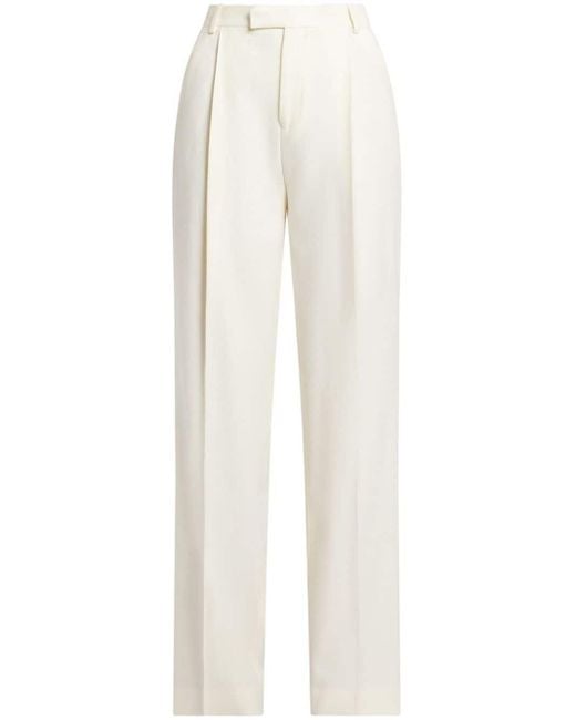 Pantalones rectos de talle alto BITE STUDIOS de color White