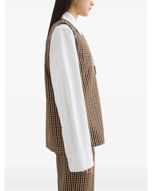 Jil Sander Brown Wool Top