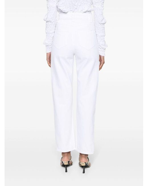 Khaite Shalbi Straight Jeans in het White