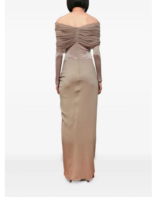 Christopher Esber Natural Schulterfreies Sonora Kleid