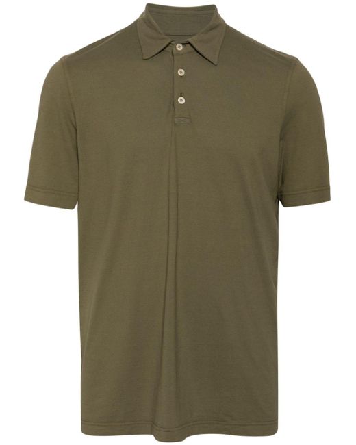 Fedeli Green Alby Jersey Polo Shirt for men
