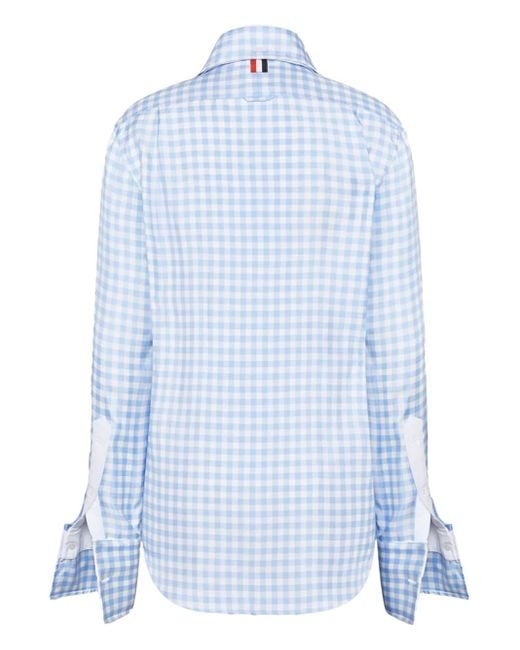 Camisa a cuadros gingham Thom Browne de color Blue