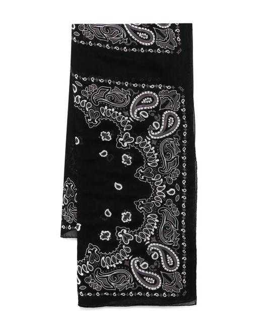 Destin Bandana-print Scarf Black