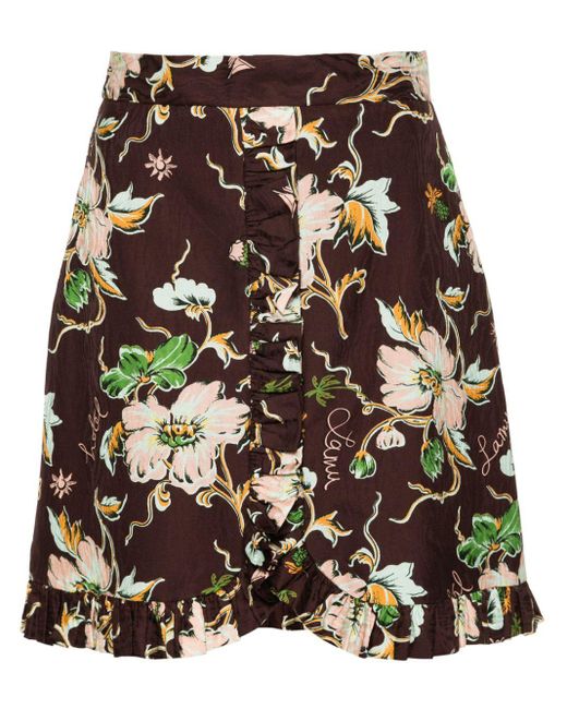 ALÉMAIS Brown Manda Bay Mini Skirt
