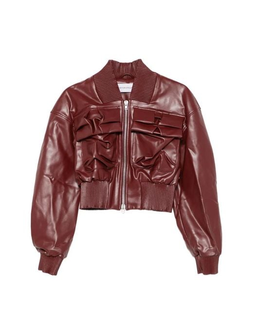 Viktor & Rolf Red Pleated-Pocket Jacket