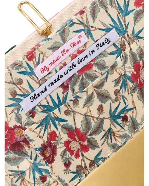 Olympia Le-Tan White Tropic Vibes-Embroidered Clutch Bag
