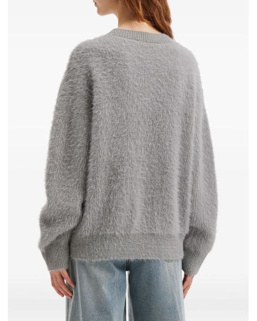 Mini Cream Gray Graphic-Design Sweater
