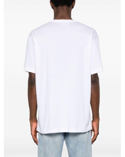 Versace White Logo T-Shirt for men