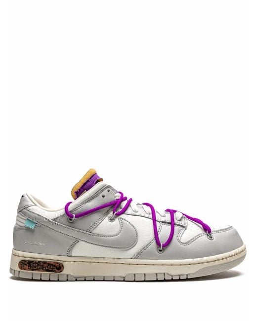 NIKE X OFF-WHITE Multicolor Dunk Low "Lot 28" Sneakers