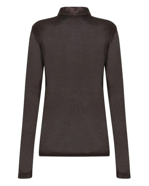 Tom Ford Black Silk Blouse