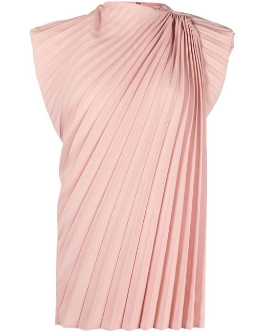 Colville Pink Cerith Pleated Top