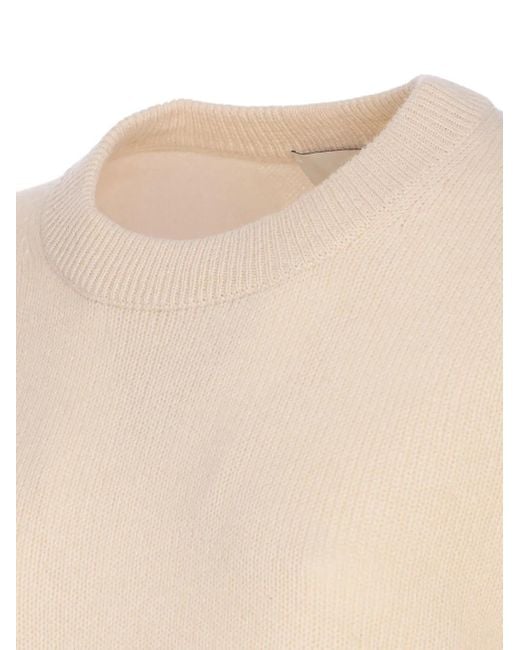 Allude Natural Gerippter Pullover