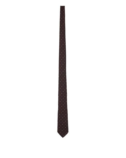Paul Smith White Polka-Dot Tie for men