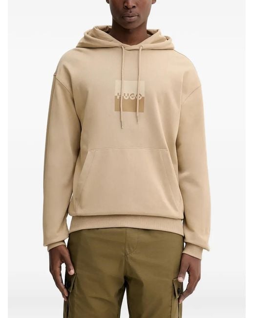 Hoodie À Logo Imprimé HUGO pour homme en coloris Natural