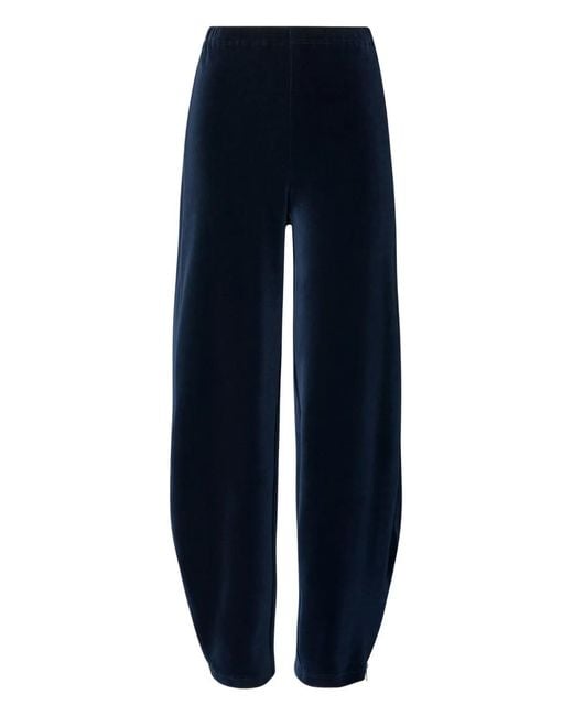 Tory Burch Blue Cotton Sweatpant