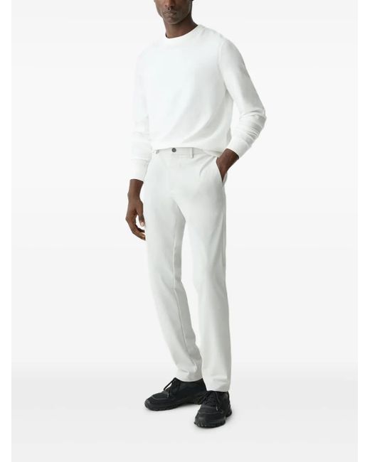 Theory White Tapered Trousers for men