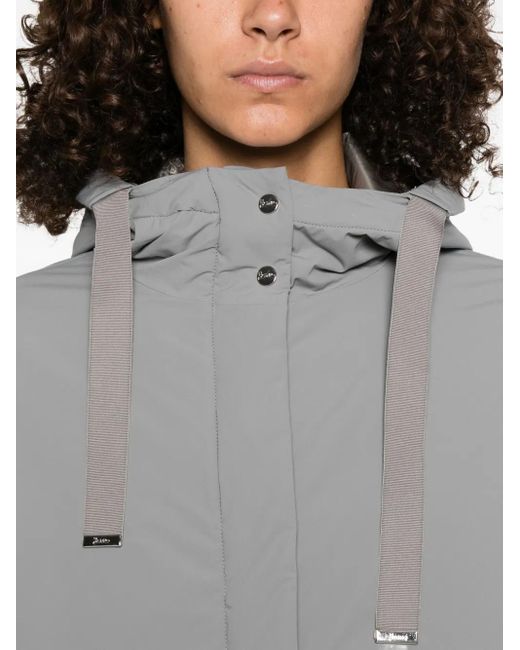 Chaqueta con capucha y cordones Herno de color Gray