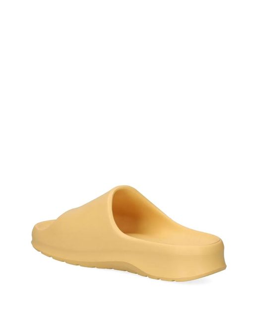 Lacoste Natural Serve Logo-Strap Slides