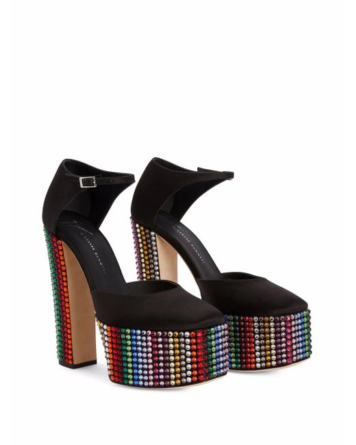 Giuseppe Zanotti Black Bebe Strass
