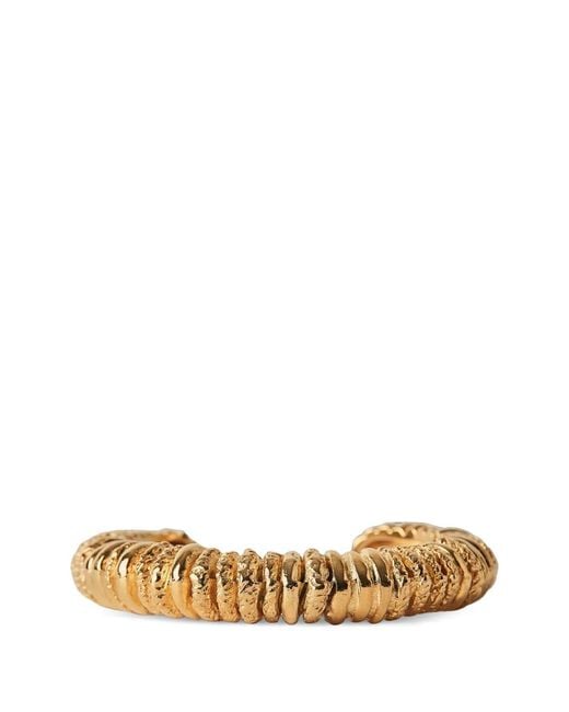 Paola Sighinolfi Metallic Capital Cuff Bracelet