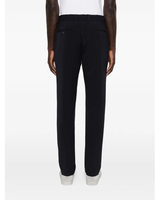 Karl Lagerfeld Black Pace Drawstring Trousers for men