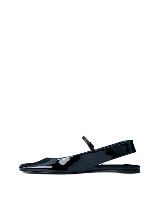 Totême  White Slingback Leather Pumps