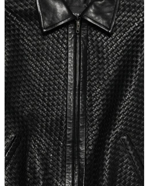 Manokhi Black Sara Zip Jacket