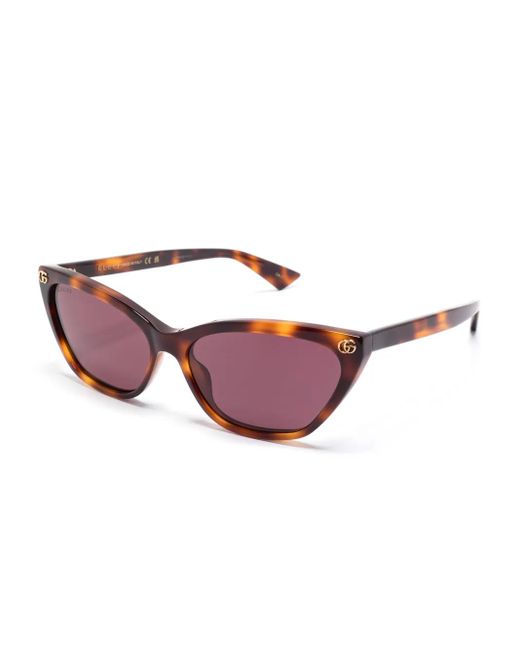 Gucci Purple Cat Eye-Frame Sunglasses