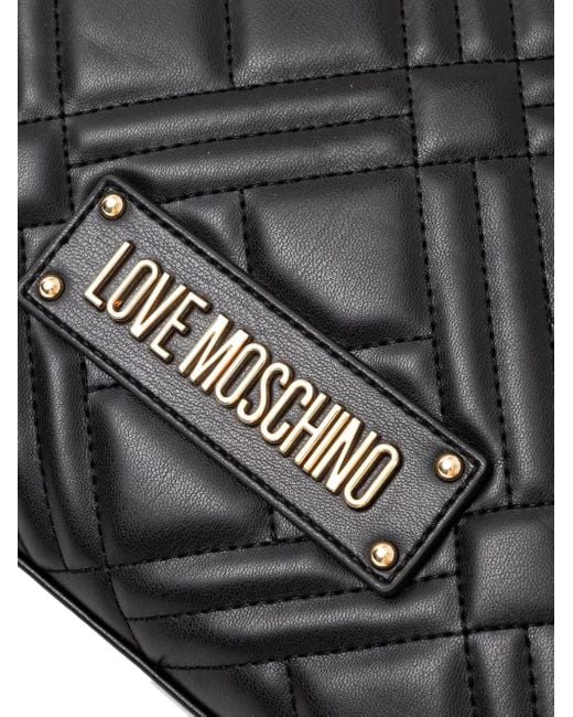 Love Moschino キルティング ショルダーバッグ L Black