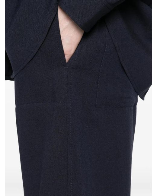 Totême  Blue Elasticated-Waist Trousers
