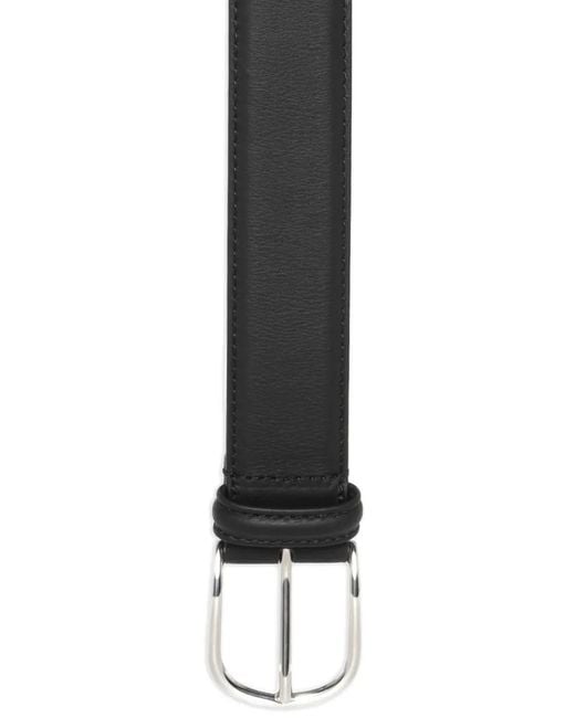 Andersons Black Metal Buckle Belt for men