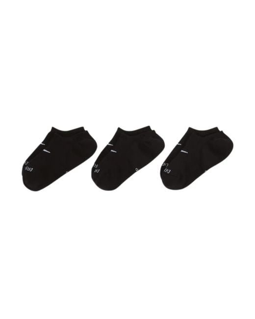 Nike Black Everyday Plus Cushioned Training Three-Pack Socks for men