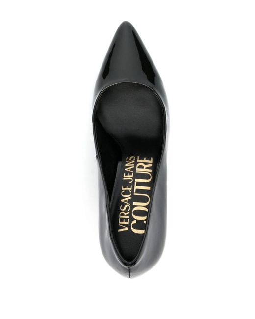 Escarpins en cuir 90 mm Versace en coloris Black