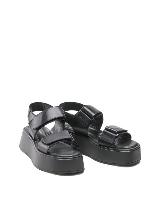 Vagabond Black 50Mm Courtney Double-Strap Platform Sandals