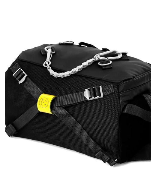 Porter-Yoshida and Co Black Chain-Detail Shoulder Bag