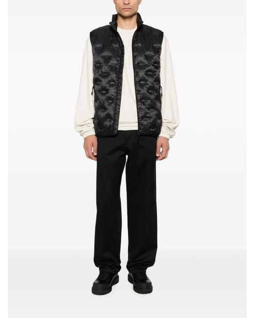 Oakley Black Whirl Quilted Gilet for men