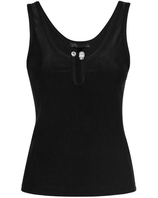 Philipp Plein Mouwloze Top in het Black
