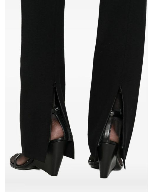 Pantalones rectos de punto Sportmax de color Black