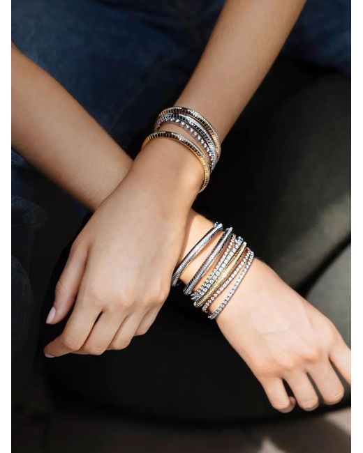 LOEV 18Kt Gerecycled Geelgouden Eternity Armband Met Diamant in het White