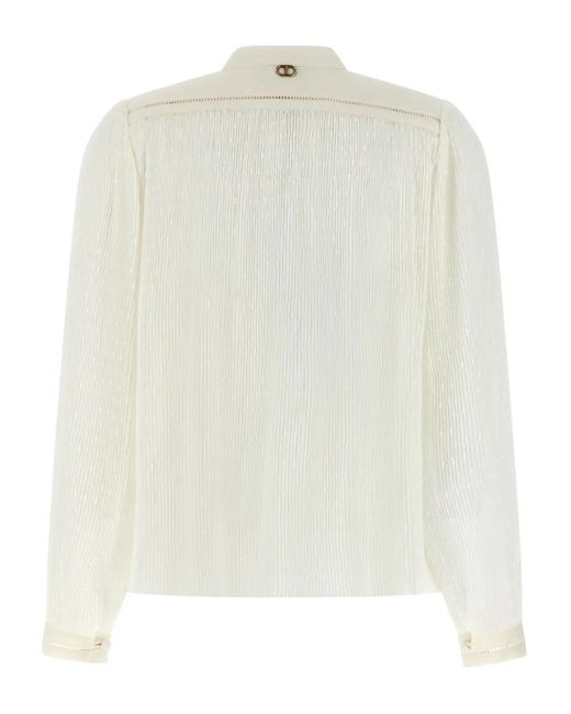 Twinset White Georgette Blouse