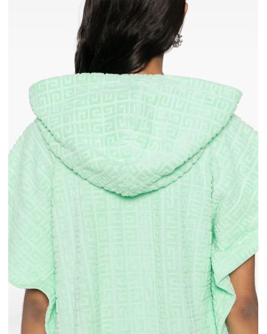 Givenchy Green 4G-Motif Poncho