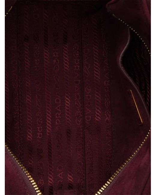 Prada Purple Mittelgroße Explore Schultertasche