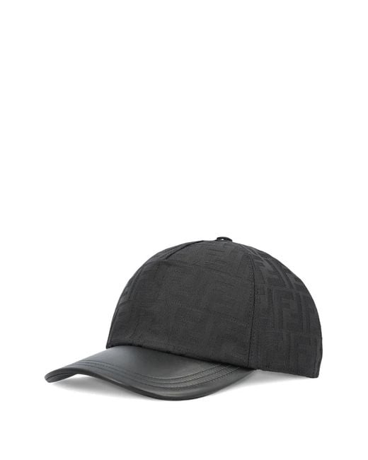 Fendi Gray Monogram Baseball Cap for men