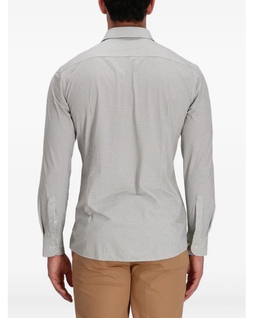 Boss Hemd Mit Geometrischem Print in Gray für Herren