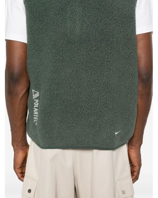 Gilet Polar Tec à empiècements Nike pour homme en coloris Green