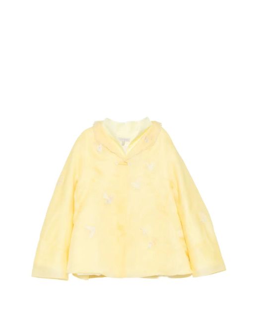 Shiatzy Chen Yellow Oganza Embroidered Jacket Two-Piece Set